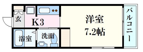 舟入南駅 徒歩18分 3階の物件間取画像